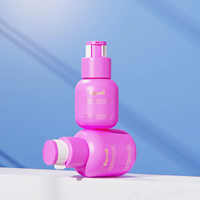 Bouteille en verre à fond épais et épaule ronde, nouveau style, pour fond de teint, 30ml 50ml, avec pompe à pression, pour émulsion, sérum et huile, vente en gros