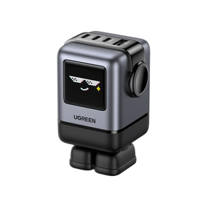 <span class=keywords><strong>Cargador</strong></span> UGREEN Uno 100W GaN de <span class=keywords><strong>4</strong></span> Puertos USB C PD3.0 PPS UFCS con Pantalla TFT y Base Magnética, Adaptador de Carga Rápida para MacBook, iPhone, <span class=keywords><strong>iPad</strong></span> - Product Image 1