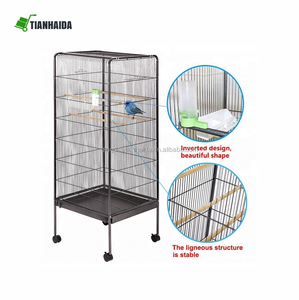 Pet papağan ev kafesleri kuş yetiştiriciliği için Metal büyük boy büyük kuş kafesleri - Product Image 3