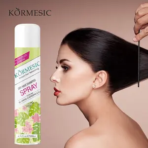 KORMESIC – shampoing sec pour cheveux naturels, marque privée OEM & ODM 200ml, sans eau, revitalise les cheveux ternes sans vie