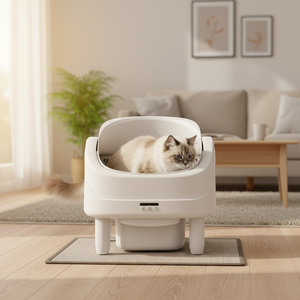 Bac à litière automatique pour chat, mobilier pour chat, toilette électrique pour chat, bac à litière intelligent pour animaux de compagnie, produits pour animaux de compagnie pour le salon - Product Image 1