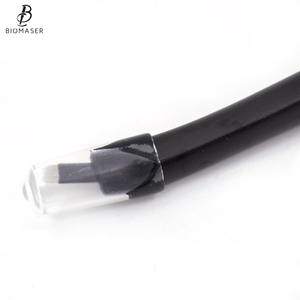 Biomaser nuevo microblading negro súper afilado desechables microblading hoja pluma con esterilizado microbrush - Product Image 4