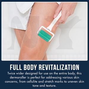 Meilleur vendeur en Amérique du Nord, rouleau dermique véritable avec aiguilles pour les <span class=keywords><strong>vergetures</strong></span> du corps, réduction de la cellulite, rajeunissement de la peau, article chaud - Product Image 2