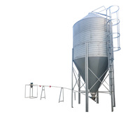 Nuovo stato Silo in acciaio per allevamento di pollame pollo e porcellino mangime attrezzature per la zootecnia