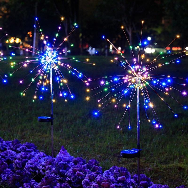 Christmas Decorations Outdoor Solar Light Firework Lamp - 户外太阳能烟花灯圣诞装饰品