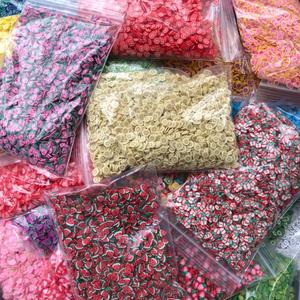 100 g/sac Populaire Miniature Argile Polymère Plusieurs Fruits Tranches Arrose pour Slime Remplissage et D'artisanat Pour Enfants - Product Image 4