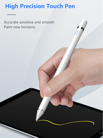Stylo tactile en métal de crayon capacitif intelligent actif pour Apple iPad Pro 11 12.9 10.2 9.7 Mini 6 Air 5 iPhone pour Huawei pour Xiaomi