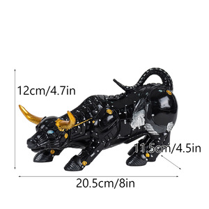 <span class=keywords><strong>Vaca</strong></span> Mecánica de Wall Street en <span class=keywords><strong>3D</strong></span>, Decoración de Escritorio Moderna con Forma de <span class=keywords><strong>Vaca</strong></span>, Artesanía para el Hogar y la Oficina, Adornos de Prosperidad, Regalo de Inauguración de Casa - Product Image 2
