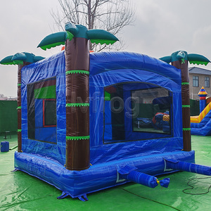 Château gonflable commercial Lvfrog 13x13 pieds, motif étoile et arc-en-ciel, durable, pour enfants, avec marchepied d'entrée - Product Image 4