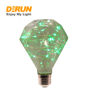 Lampadina <span class=keywords><strong>LED</strong></span> a <span class=keywords><strong>Filo</strong></span> di Rame A60 ST64 G95, Lampada Decorativa Globo 3W E27, Luce Fatata <span class=keywords><strong>LED</strong></span> RGB Scintillante, DEC-WIRE - Product Image 4