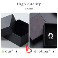 SSeeSY Luxe Personnalisée Impression Logo Étuis Boucles d'Oreilles Bracelets Colliers Bagues Boîte d'Emballage Cadeau Bijoux en Carton Papier Kraft