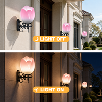 BOHONG Populaire et Durable, Applique Murale LED Carrée pour Jardin, en Aluminium et Résine, Étanche IP65, 10W, Garantie 5 Ans, Angle de Faisceau 90°