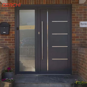 DERCHI miglior prezzo di sicurezza in alluminio porte d'<span class=keywords><strong>ingresso</strong></span> esterne <span class=keywords><strong>ingresso</strong></span> principale interne porte anteriori più stili - Product Image 1