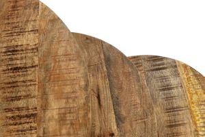 Juego de mesas de centro de hierro/madera de estilo moderno, juego de 3 mesas de centro redondas para sala de estar, colección a precio de mayoreo. - Product Image 4