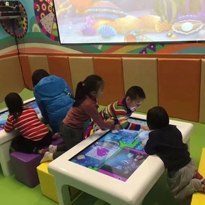 32/43/55 Inches HD Waterproof Touch Screen Android Game Smart Table With LED Tube For Kids &amp; Teens Digital Signage For Home Use - Product Image 1