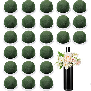 Mini Casual Phenolic Resin PP Dome-shaped Red Wine Bottle Floral <b>Stickers</b> <b>Flower</b> Arrangement Fresh <b>Flower</b> Decoration Decorative - Product Image 1