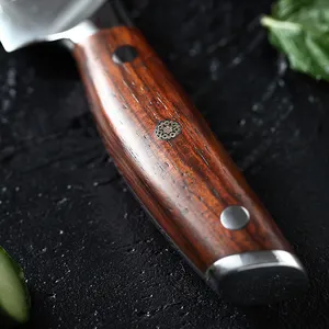 Paring Knife XINZUO Popular 67 Layers Damascus Steel Rosewood Handle Daily Kitchen Knives Cutting 5 Inch Utility Knife