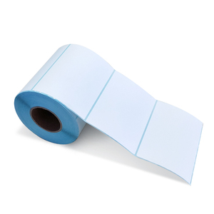 self-adhesive Thermal <b>Labels</b> <b>Waterproof</b> 500pcs White/Yellow/Blue Glassine Kiss Cut Sticker Rolls for Supermarket - Product Image 5