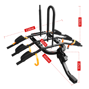 <span class=keywords><strong>Portabici</strong></span> Posteriore in Acciaio di Alta Qualità per Paraurti SUV con Ricevitore da 2 Pollici, <span class=keywords><strong>Gancio</strong></span> di <span class=keywords><strong>Traino</strong></span> per Bici con Capacità di 100 kg - Product Image 4