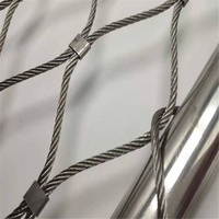Directo de Fábrica H&F HF-CLF003 Malla de Alambre Perimetral para Helipuertos, Malla de Seguridad para Cercas de Eslabones, Redes de Seguridad Anticaída, Redes de Seguridad con Cuerda, Galvanizado Resistente a la Intemperie