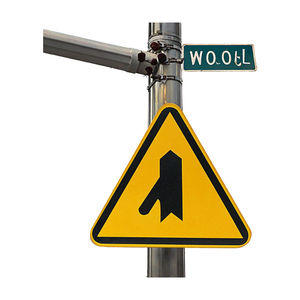 معالجة مخصصة لمعايير عامة عاكسة من اليسار واليمين السهام علامات السلامة المرورية على الطرق - Product Image 3