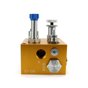Válvula de equilibrio hidráulica Taichung Staff ET-06 de aleación de aluminio para plataforma elevadora con control electromagnético - Product Image 1