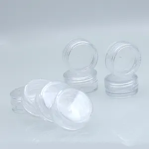 Kleine 10G Fles 10G 10 Ml 10 Gram 10 Ml Potjes 10 Ml Kleine Cosmetische Monster Lege Container Plastic Ronde Pot Met Doorzichtige Schroefdop Deksel