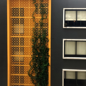 Panel Pembatas Ruangan Lipat Geser, Partisi Interior Dinding, Rak Logam Hitam, Dekorasi Kantor Desain Modern - Product Image 5