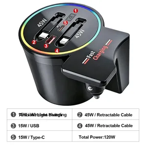 Estación de carga Vtear para coche, adaptador de carga multidispositivo, accesorios de decoración interior para automóvil, para BMW <span class=keywords><strong>X4</strong></span> G02 <span class=keywords><strong>X4</strong></span> <span class=keywords><strong>M</strong></span> F98 2018-2024 - Product Image 5