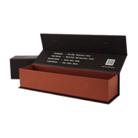 Boîte en carton rigide magnétique en papier recyclé, emballage plat pour expédition et pliable, boîte cadeau imprimée, emballage de marque pour la vente en gros