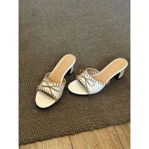 Sandalias de Tacón con Punta Abierta y Diseño de Mula en Gamuza, Transpirables, a la Moda, para Primavera, Envío Directo - Product Image 2