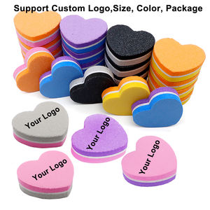 Mini çift taraflı 100/180 Emery tırnak tamponu tırnak sünger dosya kare zımpara blok ile manikür aracı malzemeleri tırnak bakımı için - Product Image 6