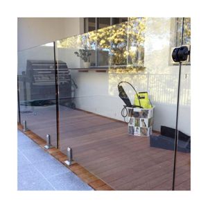 Prima excellente <span class=keywords><strong>vue</strong></span> en stock acier inoxydable 316 2205 carré sans cadre en verre balustrade balustrade garde-corps en verre - Product Image 2