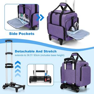 <span class=keywords><strong>Chariot</strong></span> de transport médical sur roulettes personnalisable en usine, avec fermeture éclair, 3 pochettes intérieures amovibles et organiseur de pilules détachable - Product Image 4