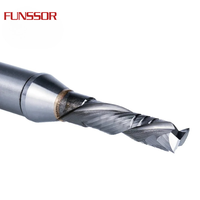 Dreanique 1 pièce Fraise à compression composite en carbure pour le sciage de plaques, pour bois dur et panneaux stratifiés, Fraise de défonceuse TCT