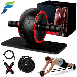 Yetful bán chạy nhất biểu tượng tùy chỉnh nhà tập thể dục <span class=keywords><strong>ABS</strong></span> Thiết lập duy nhất chống trượt bụng con lăn bánh xe kết hợp Kit - Product Image 1