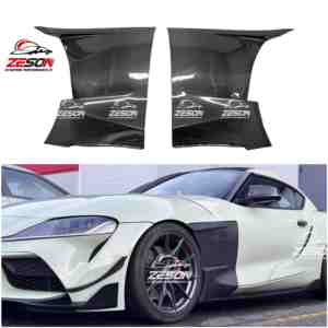 Guardabarros Lateral de Fibra de Carbono EVS para <span class=keywords><strong>Toyota</strong></span> <span class=keywords><strong>Supra</strong></span> A90 A91 <span class=keywords><strong>GR</strong></span> <span class=keywords><strong>MK5</strong></span> 2019+ - Product Image 1