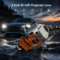 Lentille de projecteur Bi LED super lumineuse 80W MB PRO, lentille de projecteur à double faisceau, lentille de phare universelle compatible H4 H7 H11 9005 9006