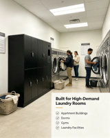 Système de casiers de blanchisserie intelligents avec serrure numérique RFID sans contact, armoire de rangement métallique commerciale pour appartement, dortoir, salle de sport, buanderie