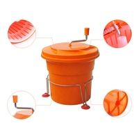10l Pp Handmatige Groente Fruit Afvoermand Grote Capaciteit Salade Spinner Gemaakt Van Plastic Verpakt In Doos