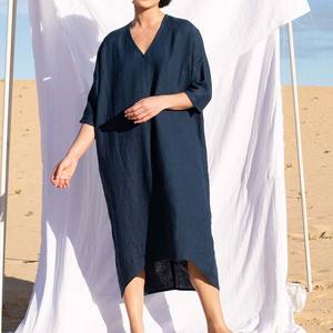 Robe décontractée d'automne à manches longues, robe de mode <span class=keywords><strong>sexy</strong></span> modeste décontractée pour dames/ - Product Image 2