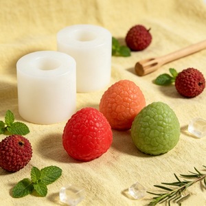 Lychee Shape Silicone <b>Mold</b> For Essential Oil Soap Making Customizable DIY <b>Candle</b> Kit - Product Image 3