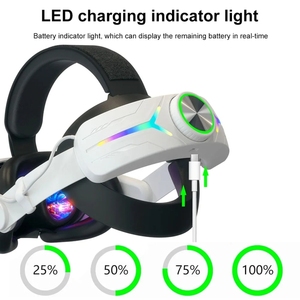 Vente chaude pour <span class=keywords><strong>Meta</strong></span> <span class=keywords><strong>Quest</strong></span> 3 USB Rechargeable effet d'éclairage rvb casque pliable réglable - Product Image 6