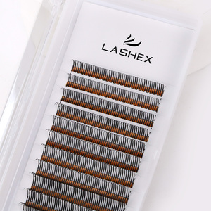 Ciglia Finte Lashex 5D a Ventaglio Chiuso, Sintetiche in Visone, Naturali e Morbide, Fatte a Mano, Estensioni Ciglia Marroni e Nere - Product Image 6