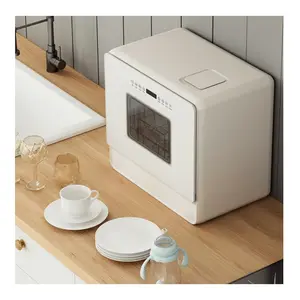 Juego de 6 lavavajillas portátiles inteligentes de gran capacidad, personalizados, con esterilizador y secador
