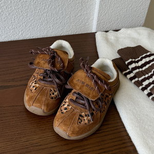 <span class=keywords><strong>Zapatillas</strong></span> Deportivas para Niños Otoño/Invierno 2024, Botas de Tobillo Casuales con Estampado de Leopardo y Crin para Niños y Niñas, Suela de Goma, Versátiles - Product Image 2