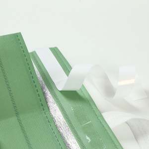 Écran de protection jetable en tissu non tissé laminé, isolé, écologique, avec poignée longue pour boissons et produits laitiers, pour supermarché et à emporter - Product Image 3