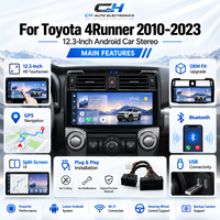 Pour Toyota Hilux/Runner Fortuner : Écran de navigation GPS grand format avec fonction Android Auto, garantie 1 an pour usage automobile