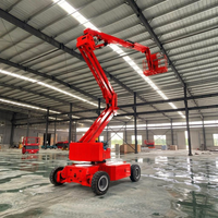 Plataforma Elevatória Articulada Telescópica HXT para Cargas Pesadas em Estaleiros, 12m, Estrutura de Aço, Plataforma Profissional para Trabalho em Altura