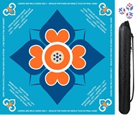 Tapis de Mahjong Américain Personnalisé Imprimé en Caoutchouc Naturel Antidérapant Portable avec Sac de Transport – Prise en Charge OEM ODM